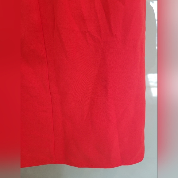 Revolve NBD Cherry Red Strapless Bone Structured Mini Dress Size XS - Picture 7 of 7
